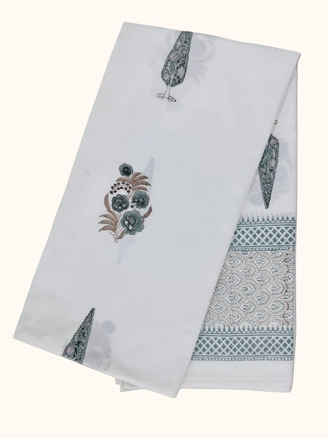 Bedsheet Percale Hand block