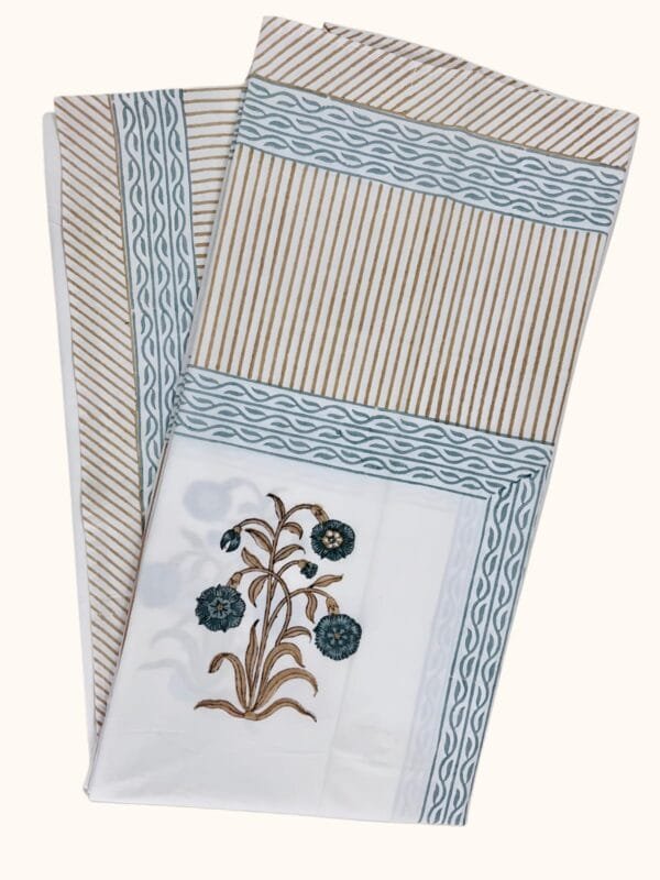 Bedsheet Percale Hand block